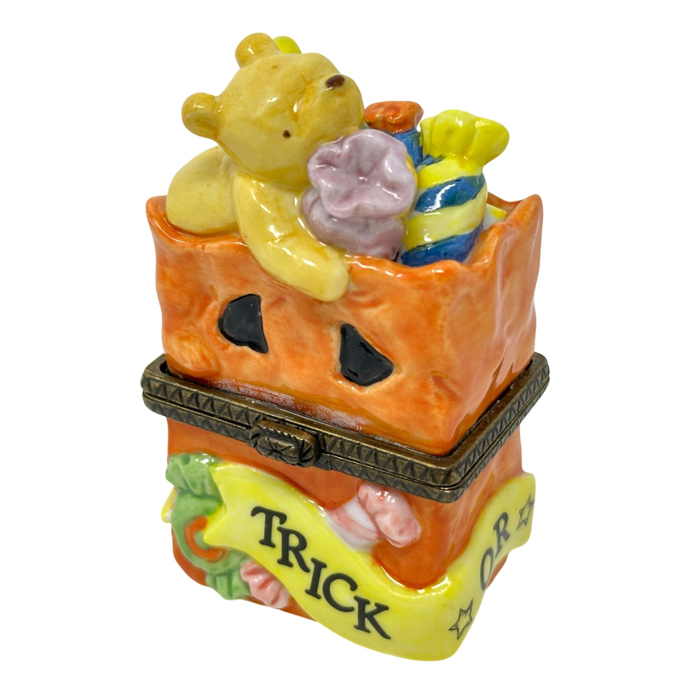 Disney Trinket Box Winnie the Pooh Classic Trick or Treat Halloween Piglet MCF